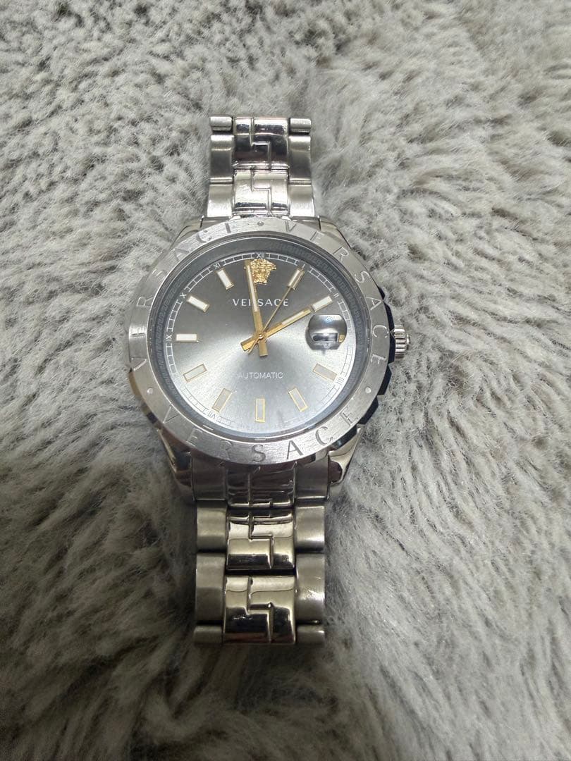 VERSACE 自動巻き時計 シルバー/グレー