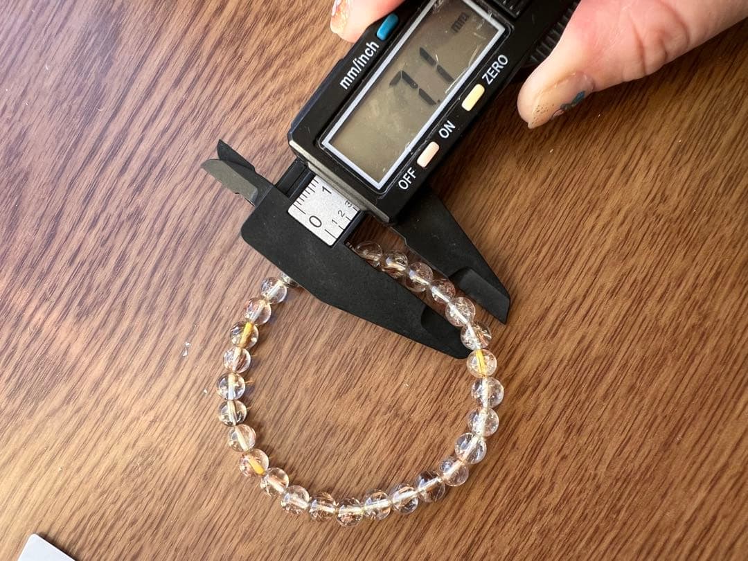 専用出品！山梨 乙女水晶ブレスレット ルチル入り