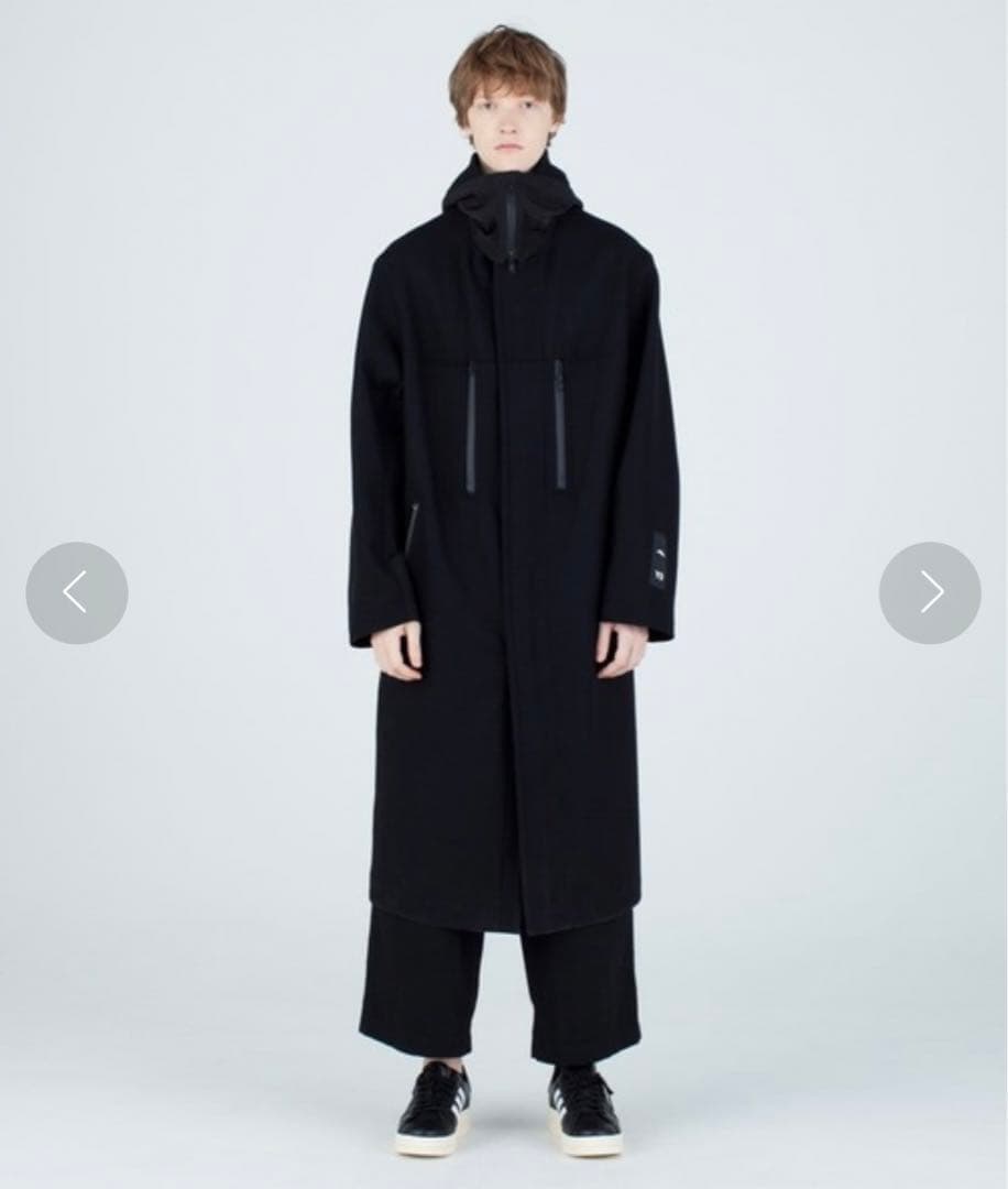 s*g様 Y-3 M CH3 WOOL MELTON DUFFLE COAT