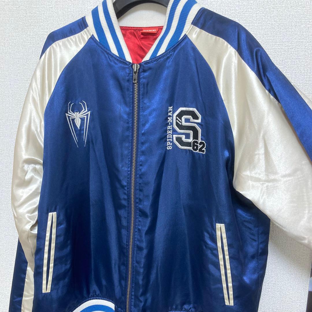 MARVEL スパイダーマン スカジャン ネイビー