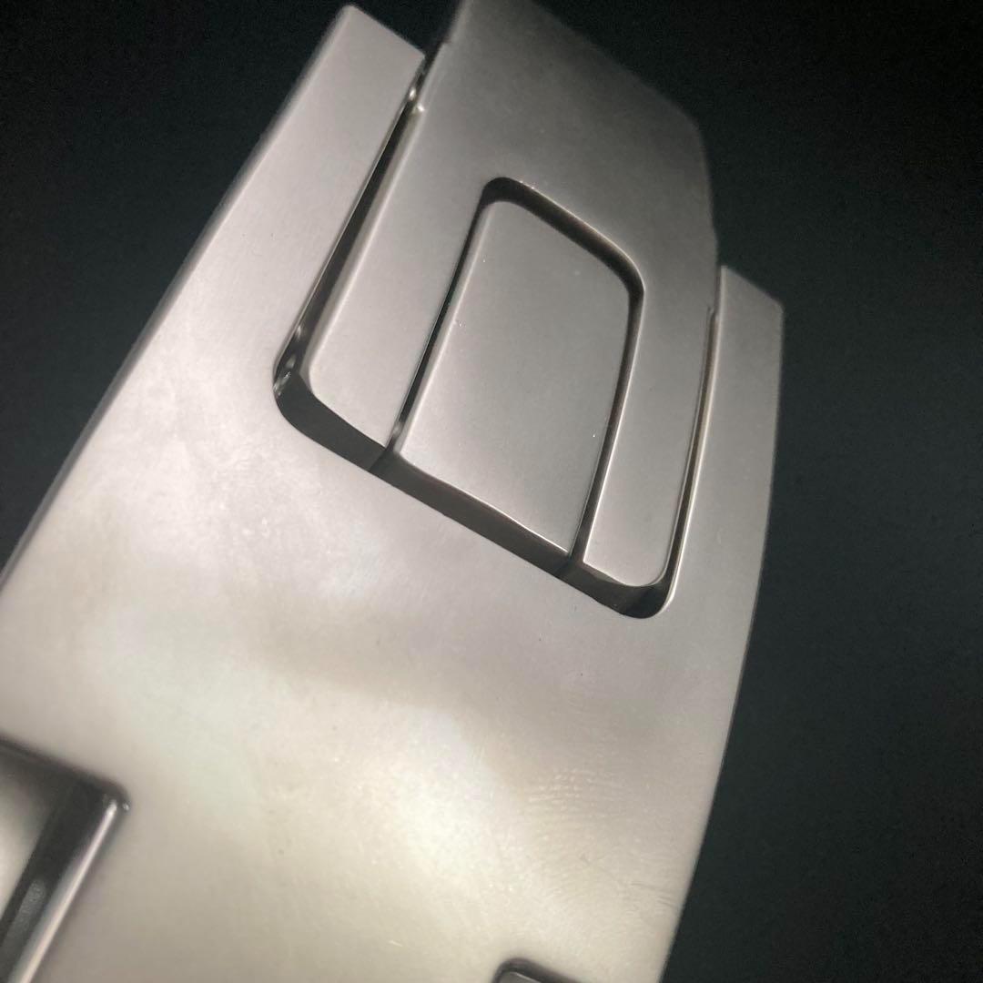 【訳あり】パワーベルト レバーアクション 本革 グレー×マット銀 可変式