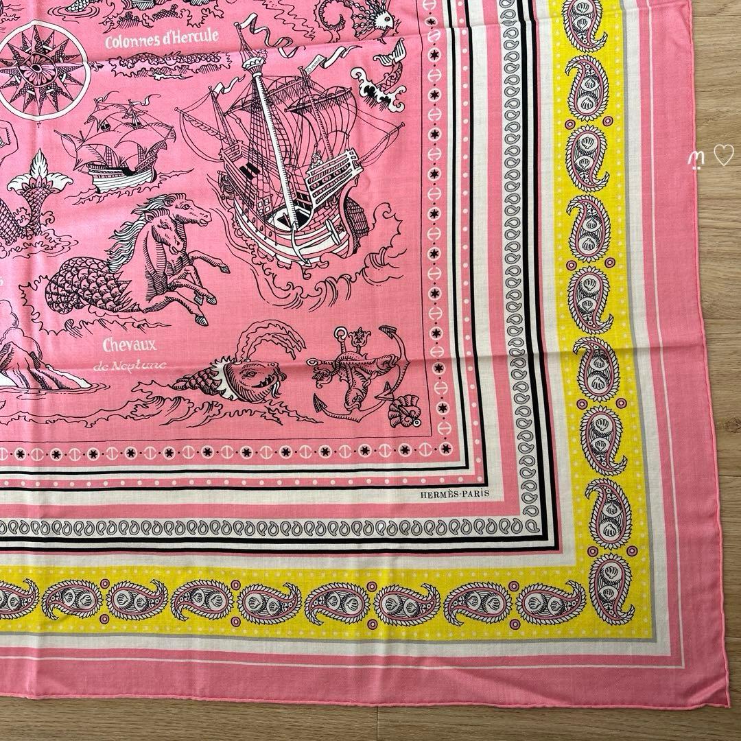 HERMESエルメス　カレ140　ジェアン　船乗りのタトゥー・バンダナ　カシシル