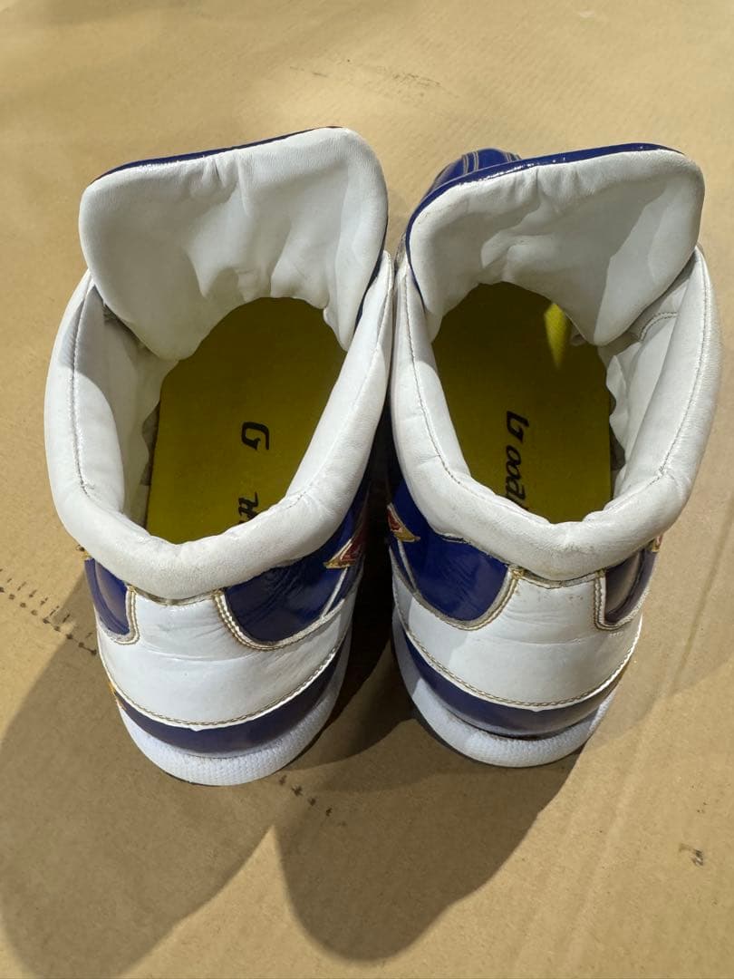 (オーダー品)Mizuno グローバルエリートト青/白/赤(美品)ネーム入り