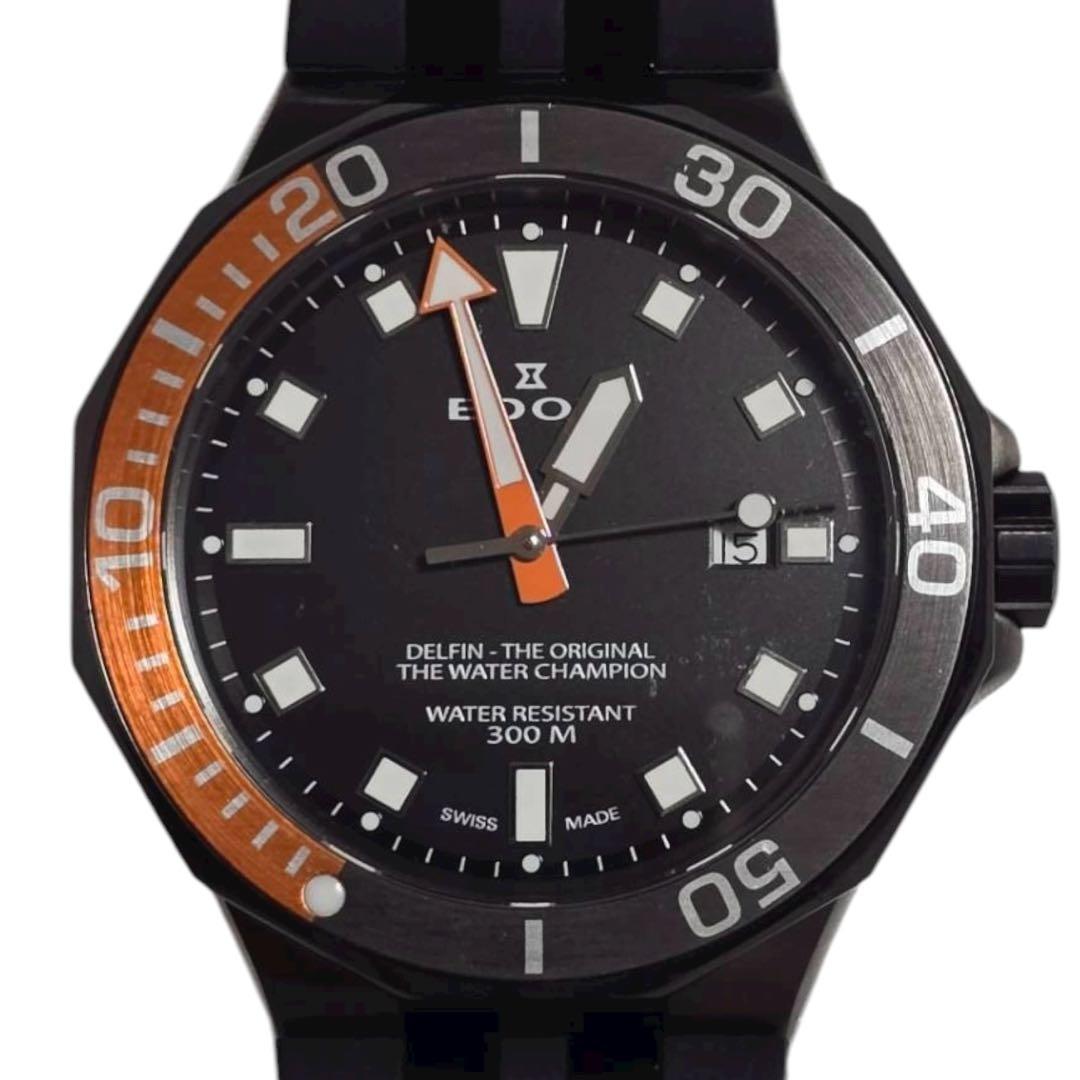 【美品】EDOX エドックス デルフィン 腕時計 ダイバーズウォッチ