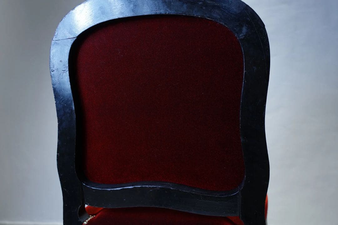 ①フランスアンティーク　ナポレオンチェア　張替済　1800年代　椅子