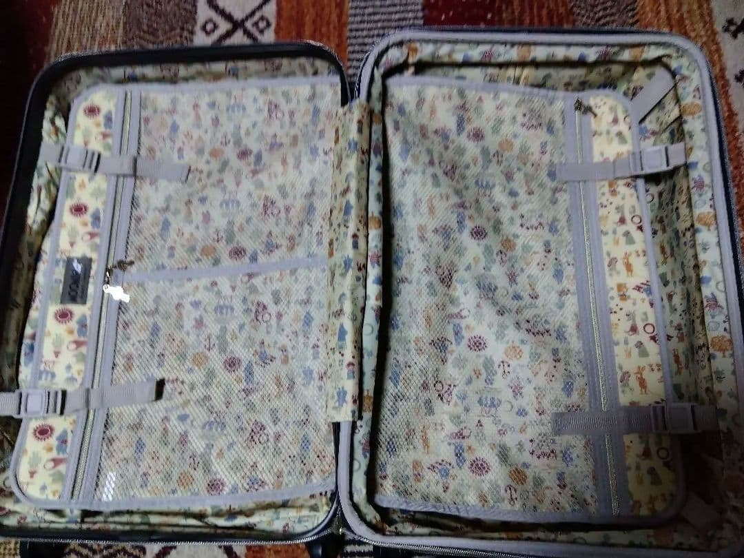 MOOMINリトルミイ/キャリーケースＬ（膨張タイプ）53L-63L、オマケ付き