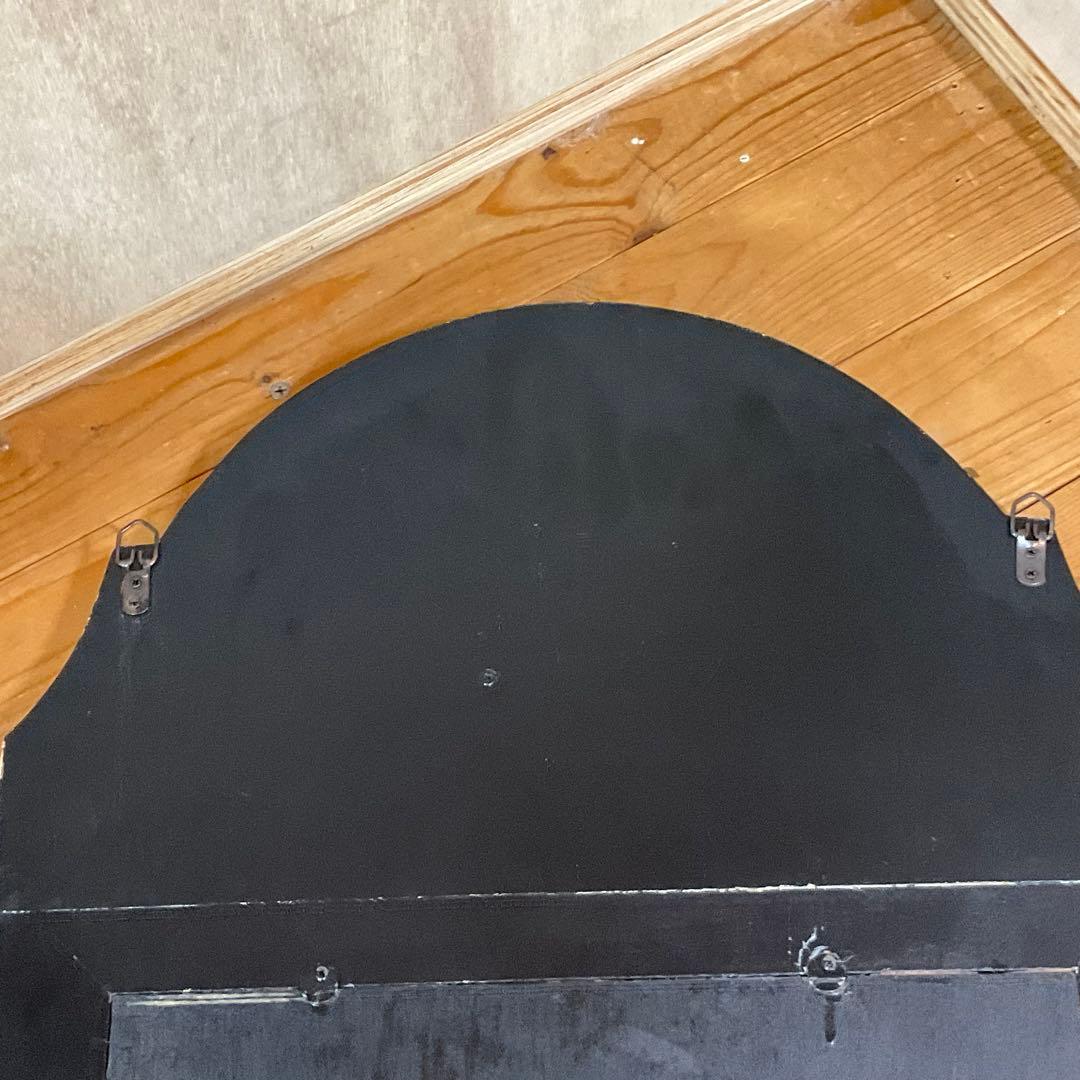 ヴィンテージ 木製フレーム 壁掛けミラー ビリヤード アカデミー