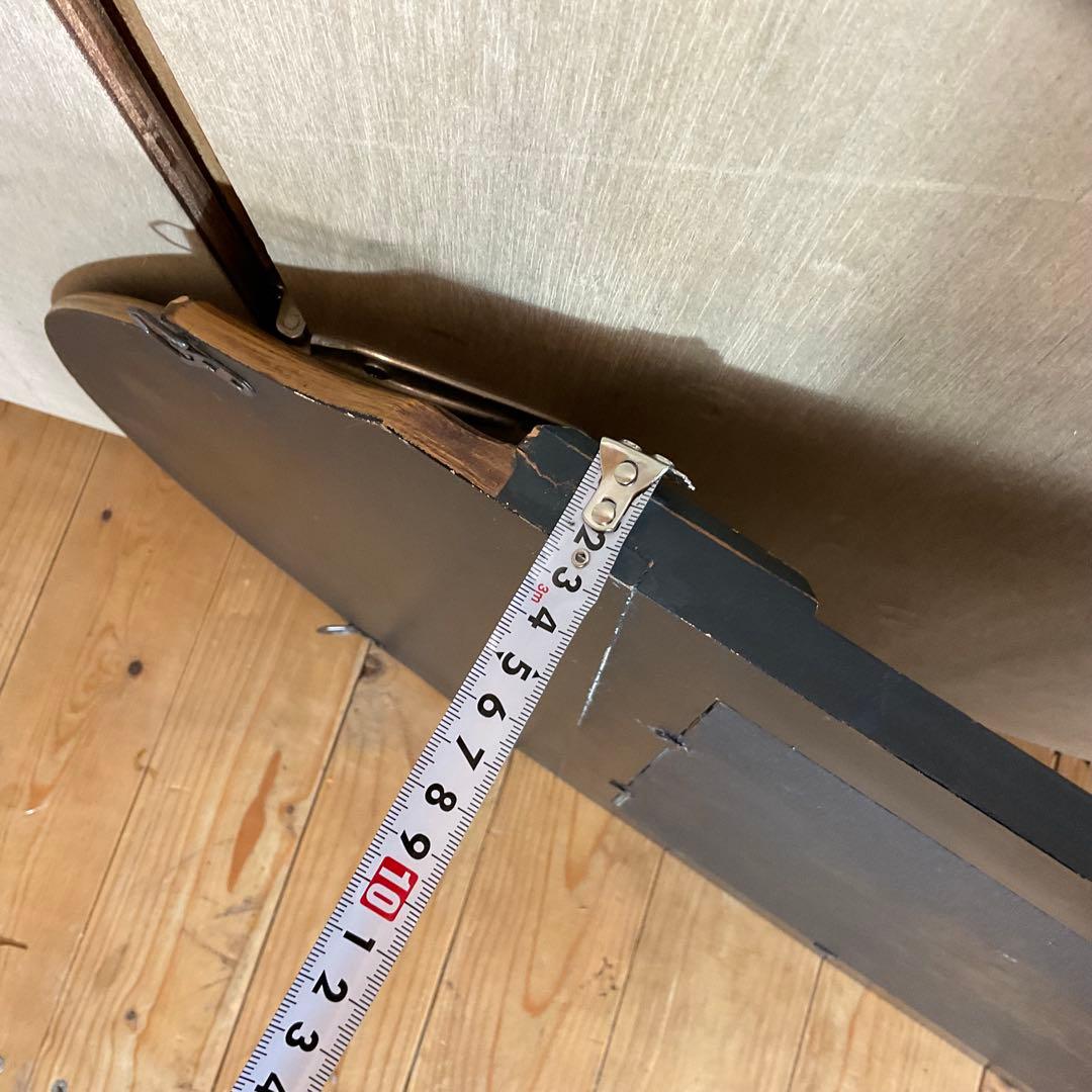 ヴィンテージ 木製フレーム 壁掛けミラー ビリヤード アカデミー