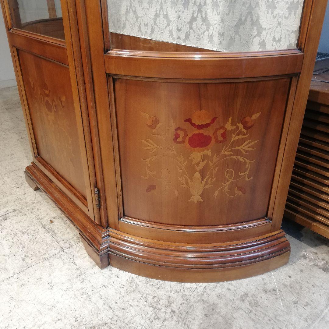 M♦年始Sale東名 良品 イタリア製 象嵌 キュリオケース　 飾り棚