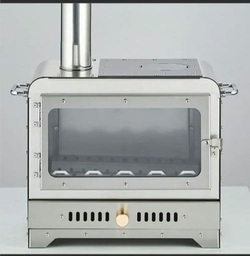 ステンレス製　薪ストーブ　二次燃焼