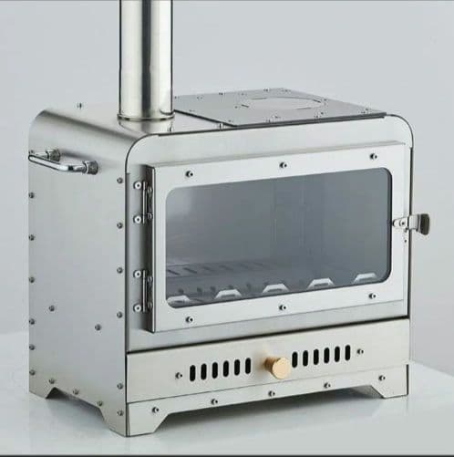 ステンレス製　薪ストーブ　二次燃焼