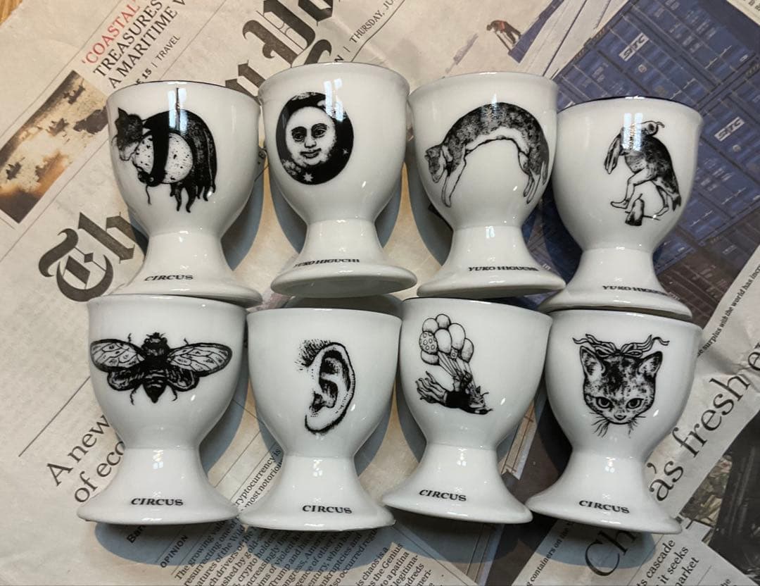 ヒグチユウコ　CIRCUS エッグカップ 8個セット　コンプリート