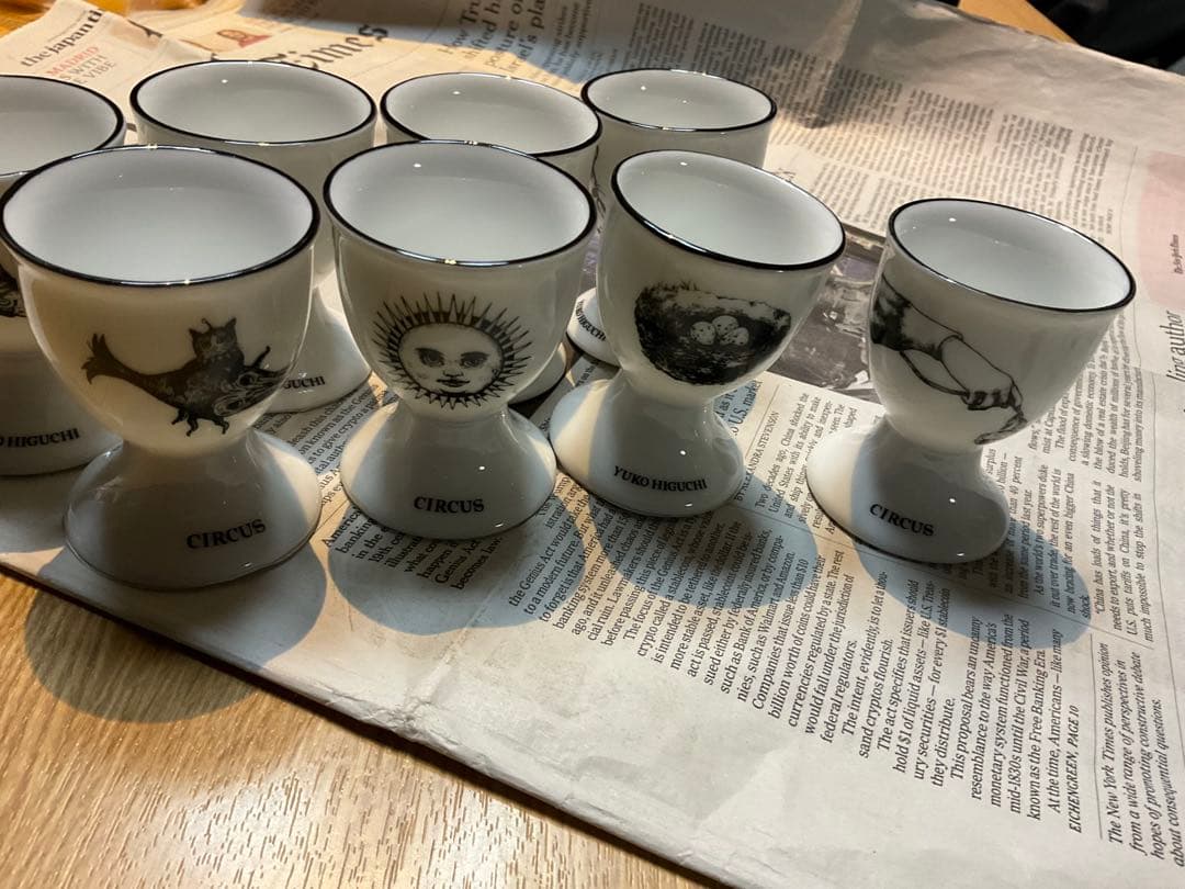 ヒグチユウコ　CIRCUS エッグカップ 8個セット　コンプリート