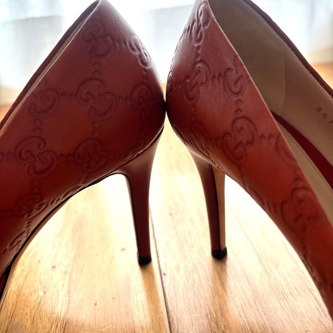 【ナビ】【GUCCI】グッチ パンプス 36 1/2 オープントゥ