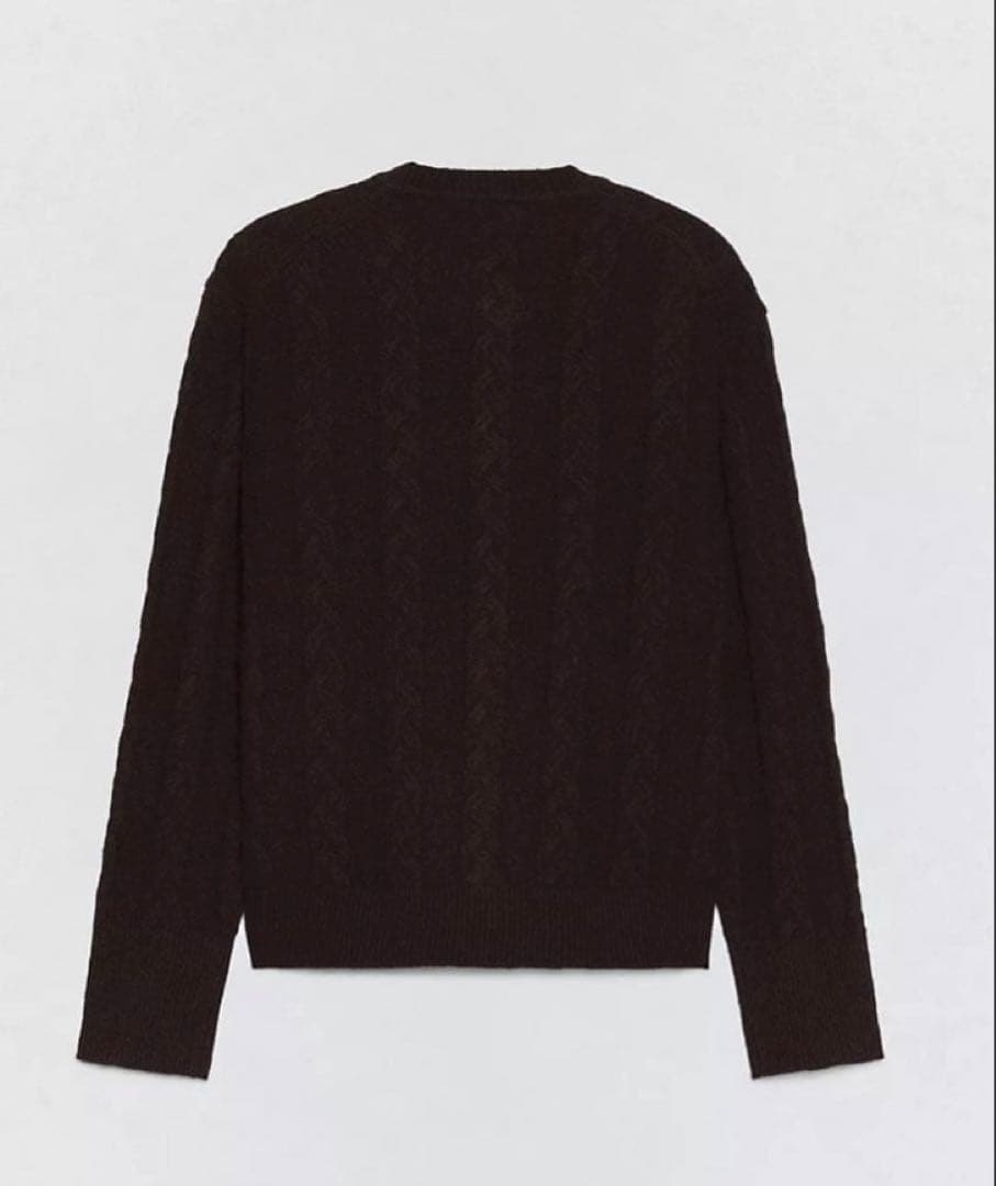 新品／Ｌ SOSHIOTSUKI x ZARA ウールケーブルカーディガン