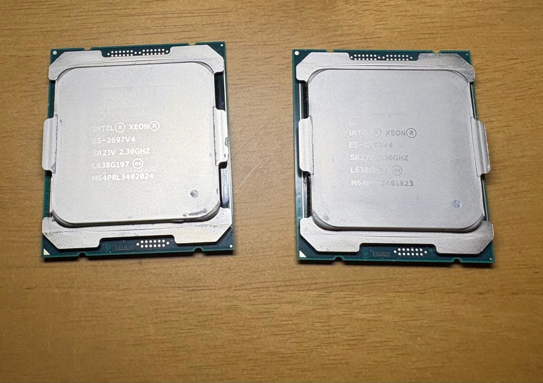 Intel Xeon E5-2697 v4 CPU 2個セット