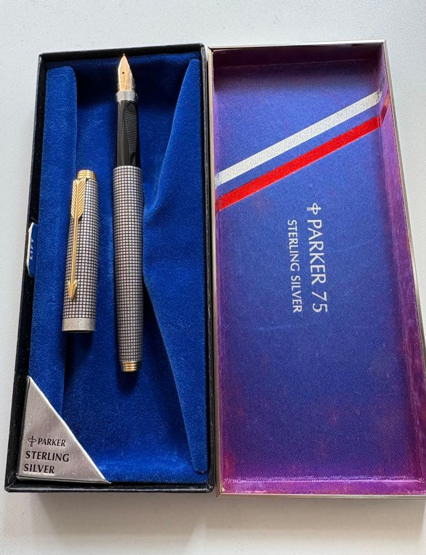 Parker75Ciseleスターリングシルバー14K USA(箱付き)