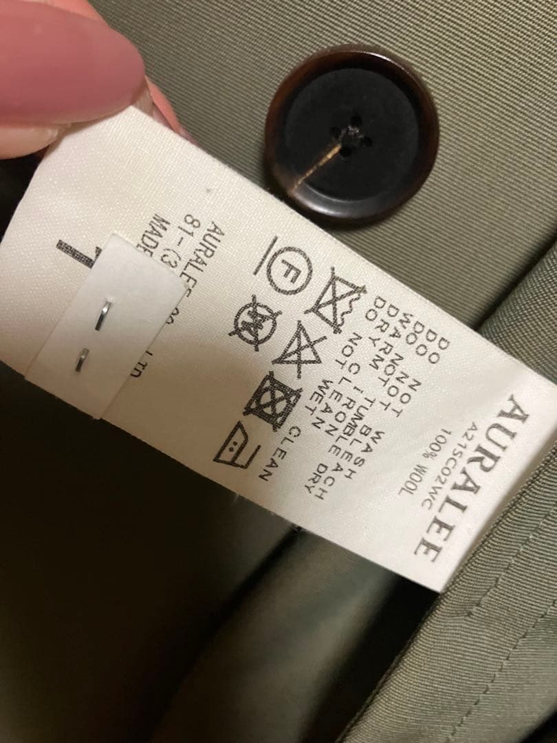 オーラリー　auralee wool ステンカラーコート