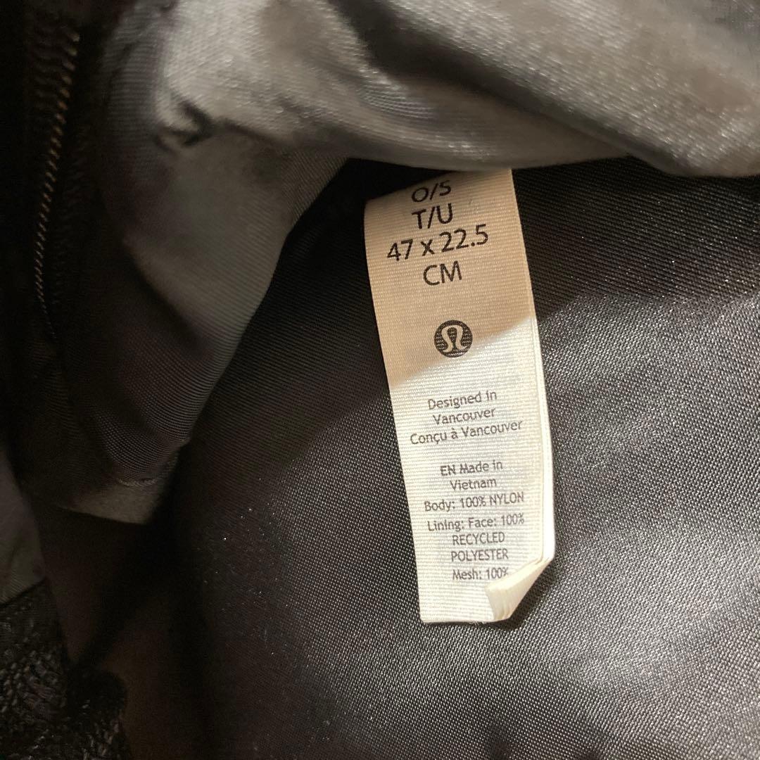 ルルレモン　lulu lemon ボストンバック　旅行バッグ　ブラック