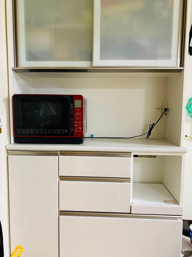 【早い者勝ち】NITORI 食器棚 アルミナシリーズ 120cm