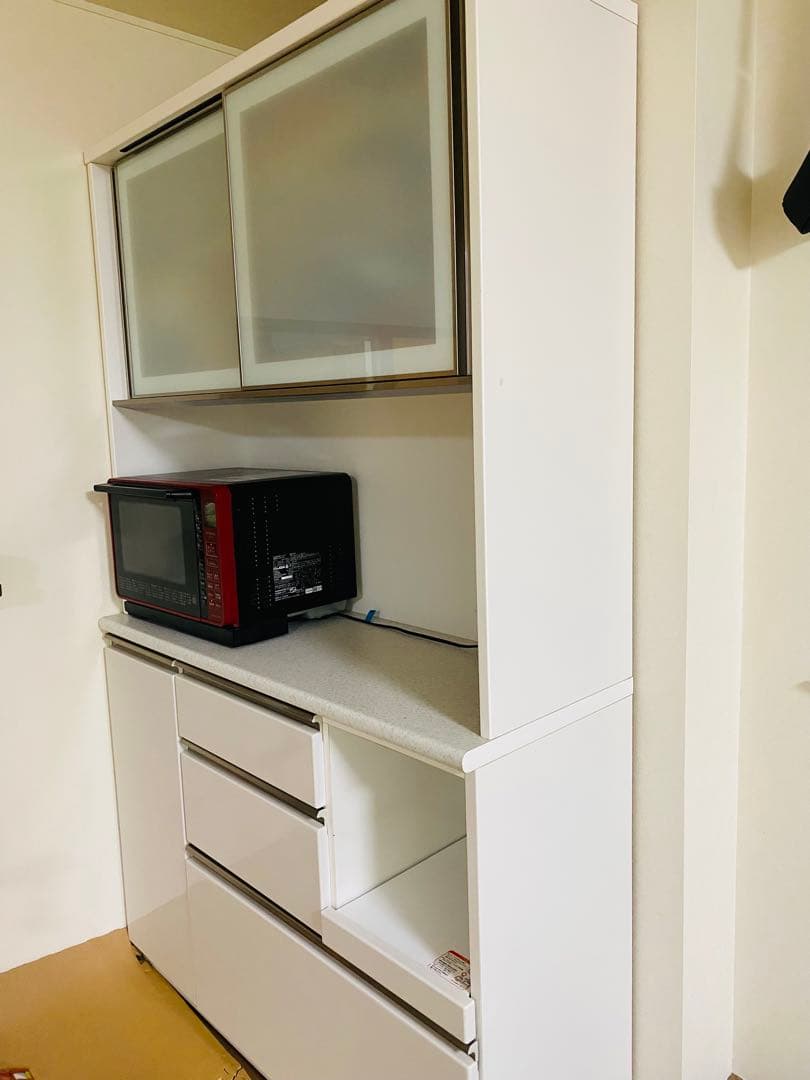 【早い者勝ち】NITORI 食器棚 アルミナシリーズ 120cm