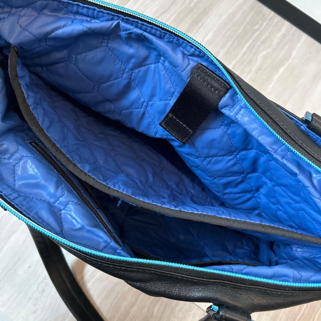 ［美品］LANVIN en Blueブラックトートバッグ カラビナ付き値段相談可