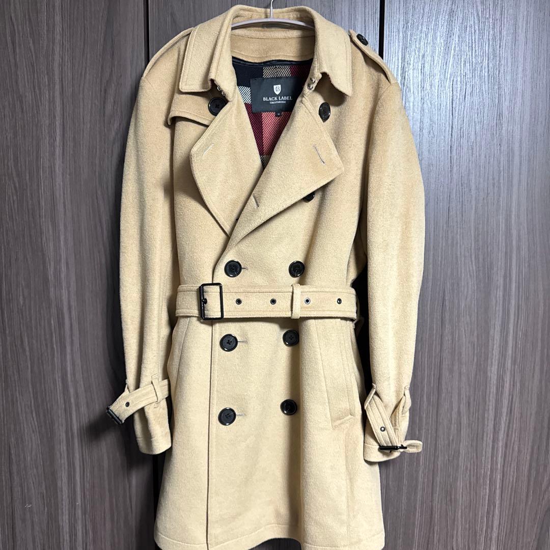 BLACK LABEL CRESTBRIDGE トレンチコート Mサイズ ウール