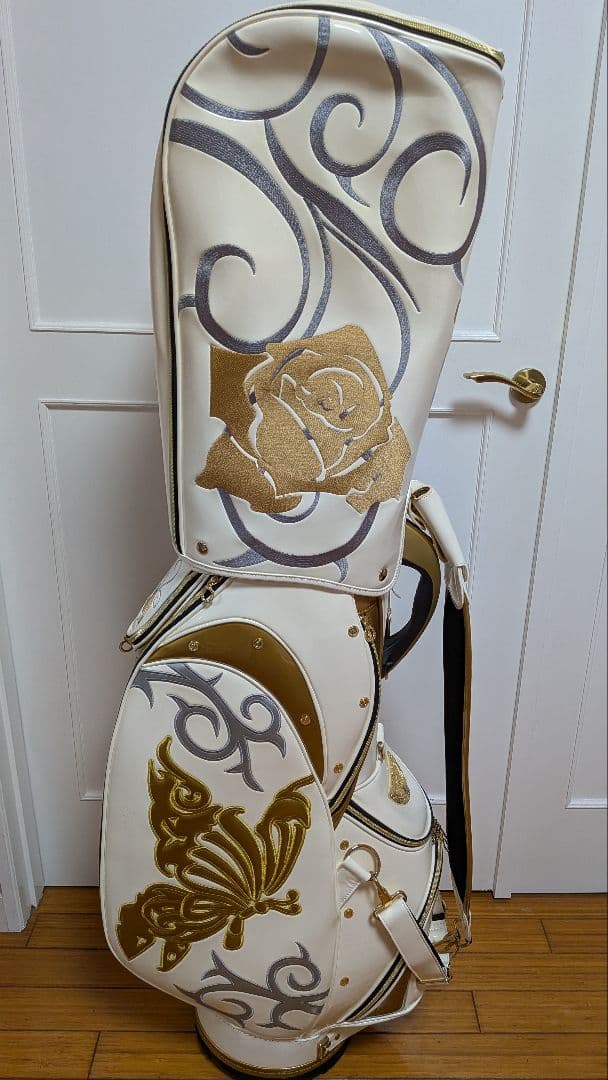 CRAZY スタンド式キャディバッグ「ローズ＆バタフライ」モデル