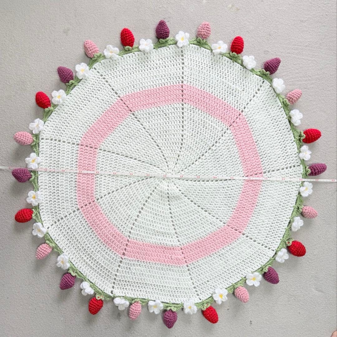 【ハナハナ様】90センチいちごブランケット