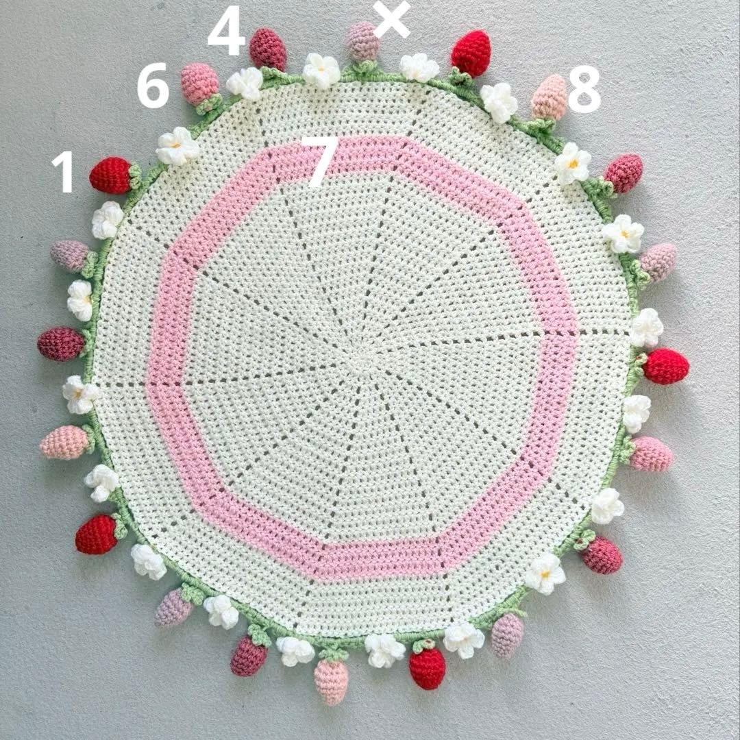 【ハナハナ様】90センチいちごブランケット