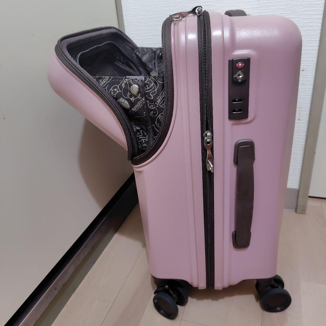 キャリーケース キャリーバッグ マンハッタナーズ ねこ ピンク