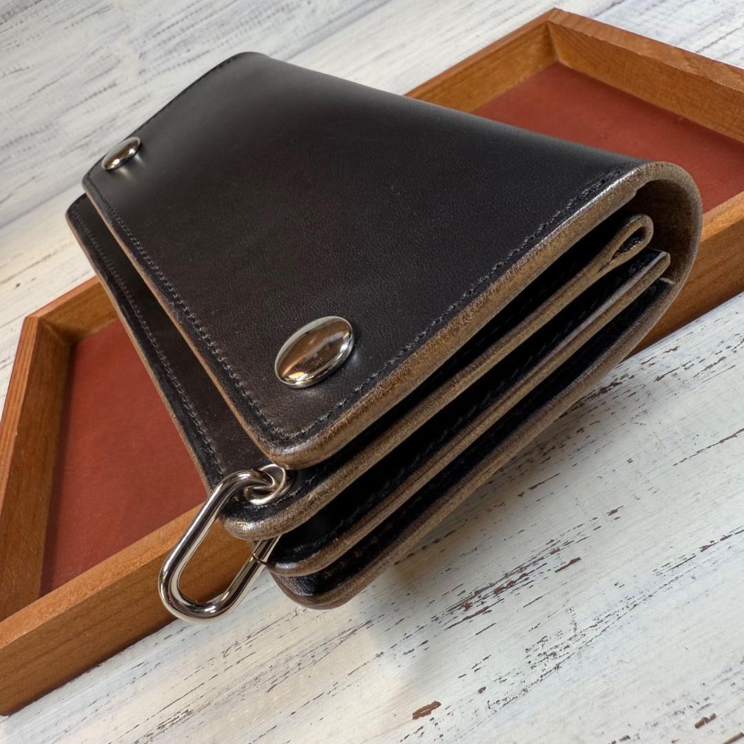 【トラッカーウォレット ロング 3層】ホースバット シルバー TALON