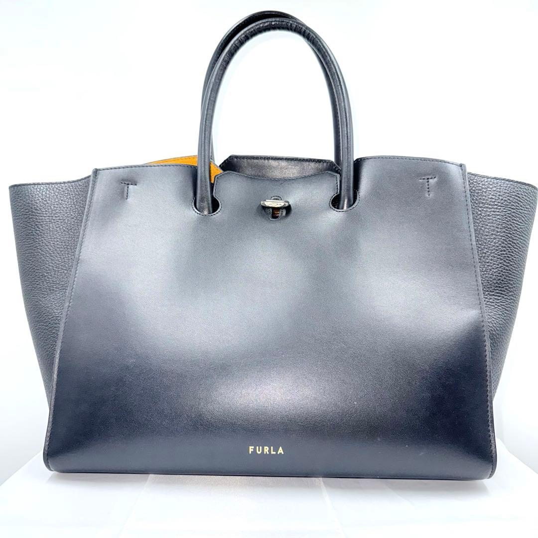 ✨美品✨FURLA フルラ ジェネシス L 2WAY トートバッグ ブラック