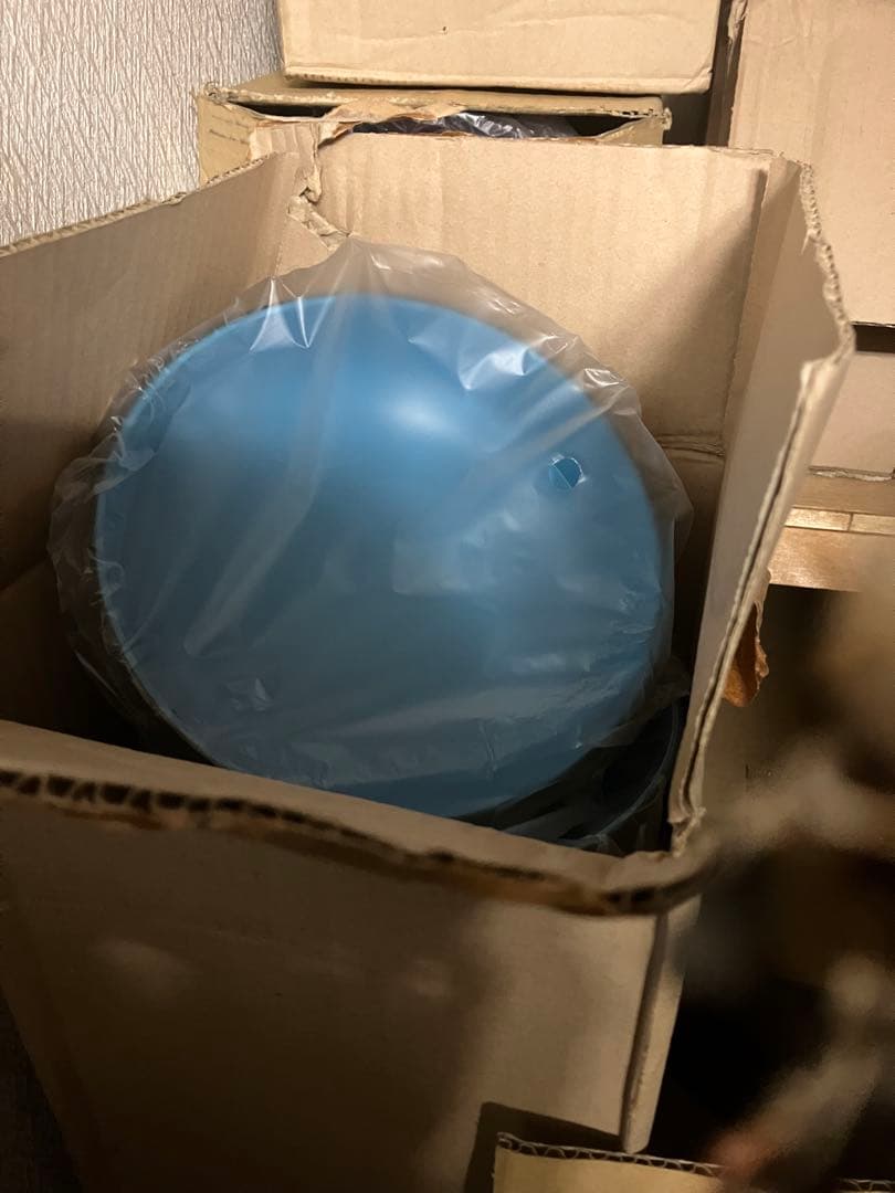 竹型冷麦容器 グリーン・ブルー 10個セット