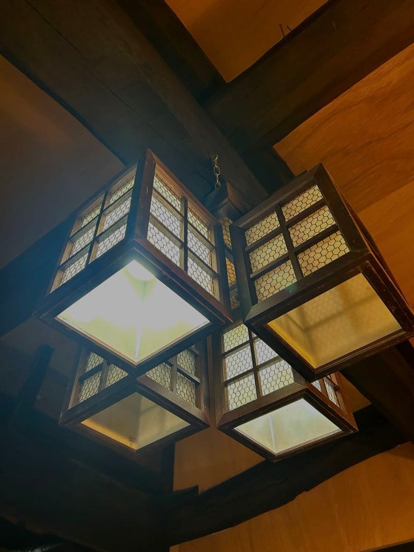 アンティーク　天井照明　ヴィンテージ　和風　四灯