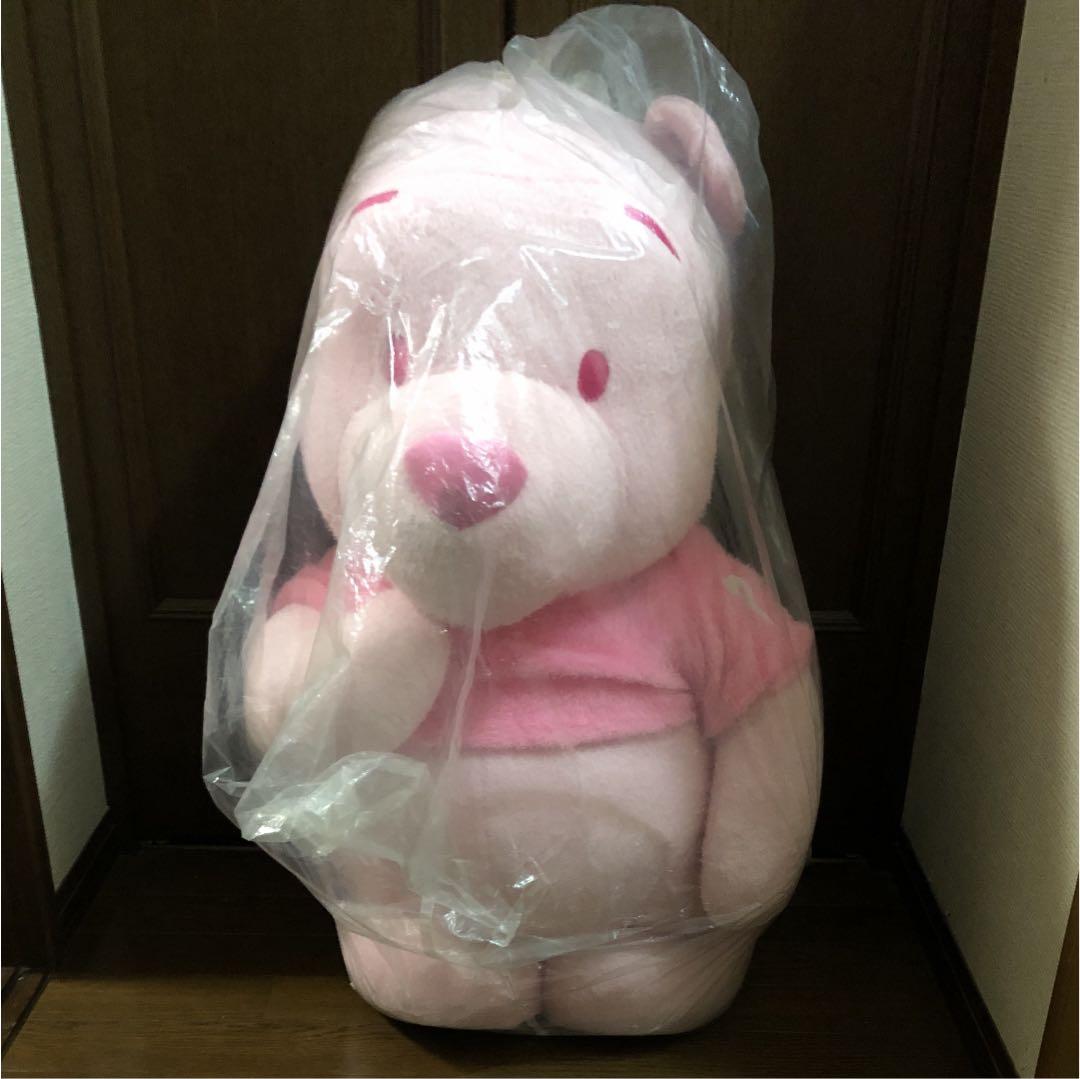 くまのプーさん　超特大ぬいぐるみ　桜色