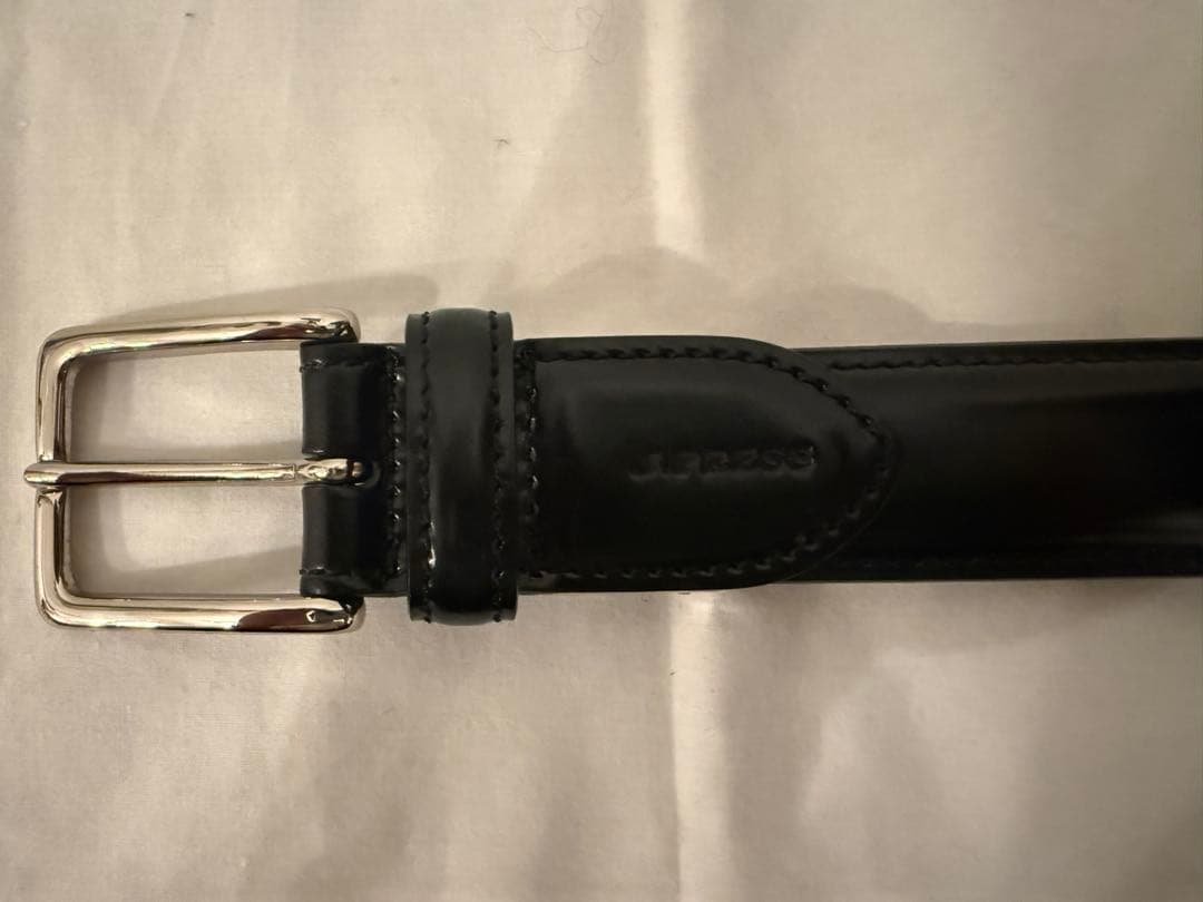 J.PRESS コードバン馬革 日本製ブラックベルト美品 2/12金で一時停止