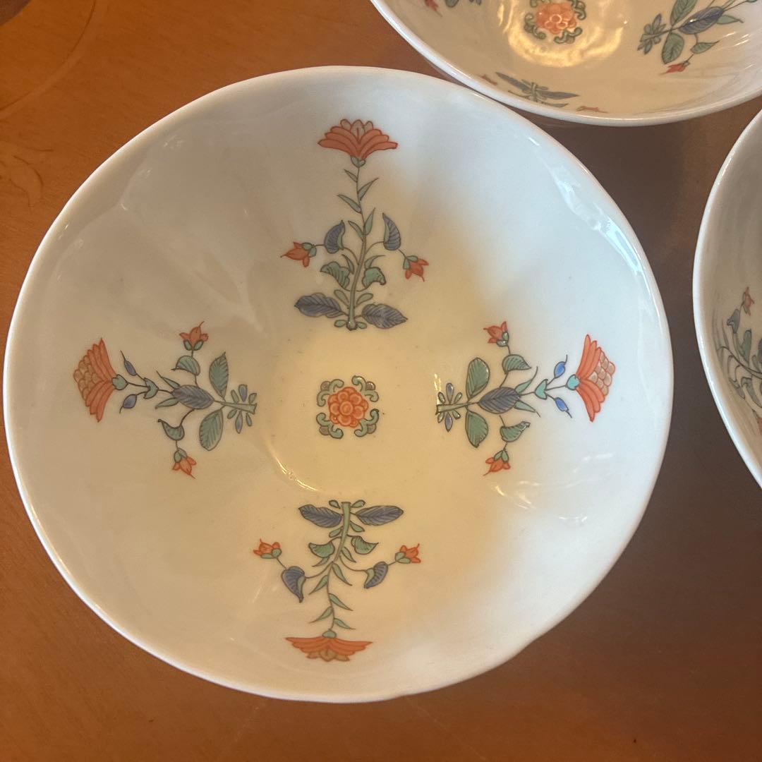 古伊万里　柿右衛門様式　小鉢　茶碗　3点