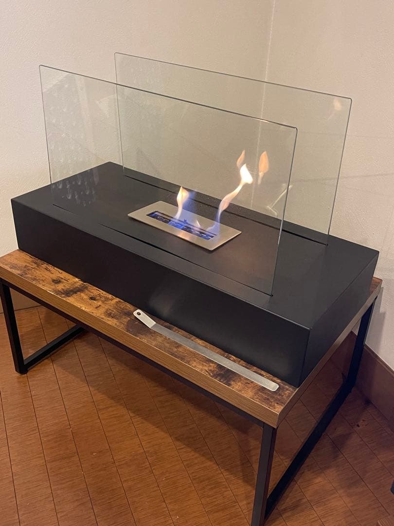 即納 エタノール 暖炉 Nu-Flame 自立式フロア暖炉 フィアマ