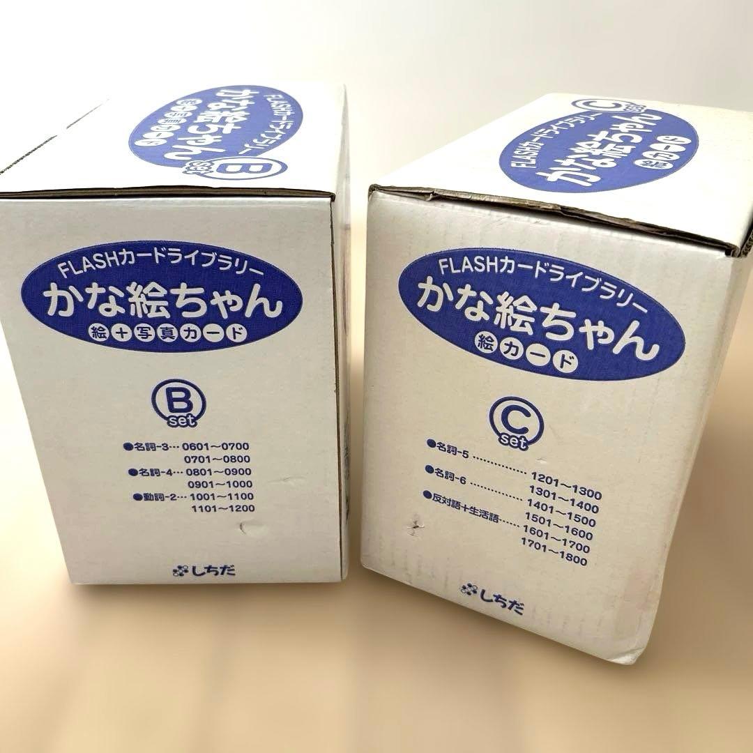 な*こ様 しちだ　フラッシュカード かな絵ちゃん A/B/Cセット