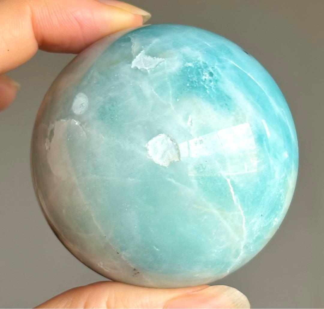 高品質　ブルーカリビアンカルサイト　スフィア