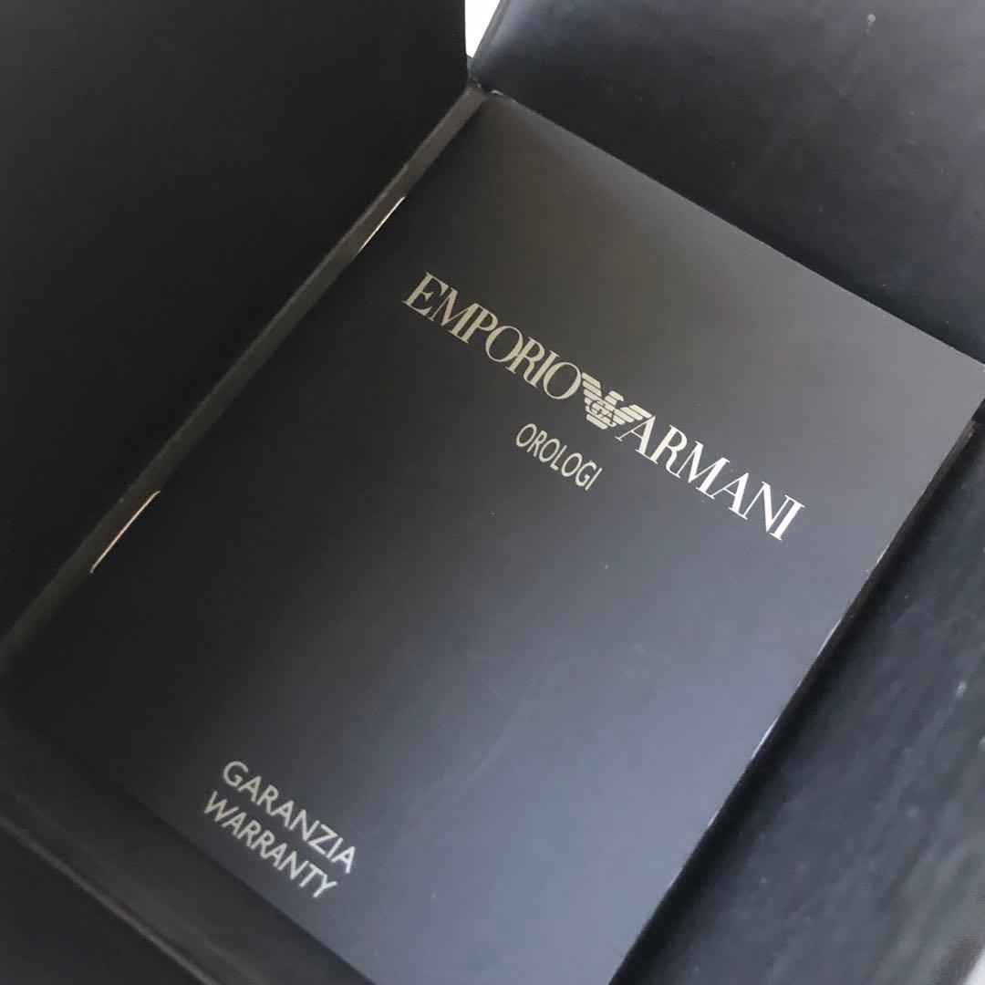 【新品】EMPORIO ARMANI 長方形ケース 稼働品　時計