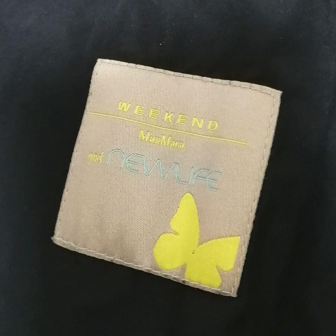 美品✨マックスマーラ　スプリングコート　リボン　フレア　Aライン　黒　40　上品