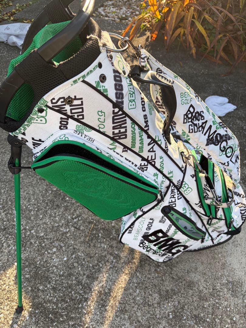 BEAMS GOLF キャディバッグ・ヘッドカバーセット　マルチロゴ　ビームス