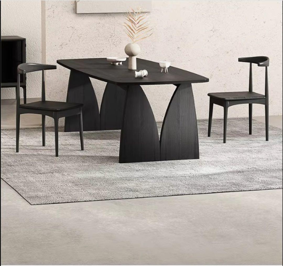 ダイニングテーブルセット アーチ脚 ナチュラルウッド