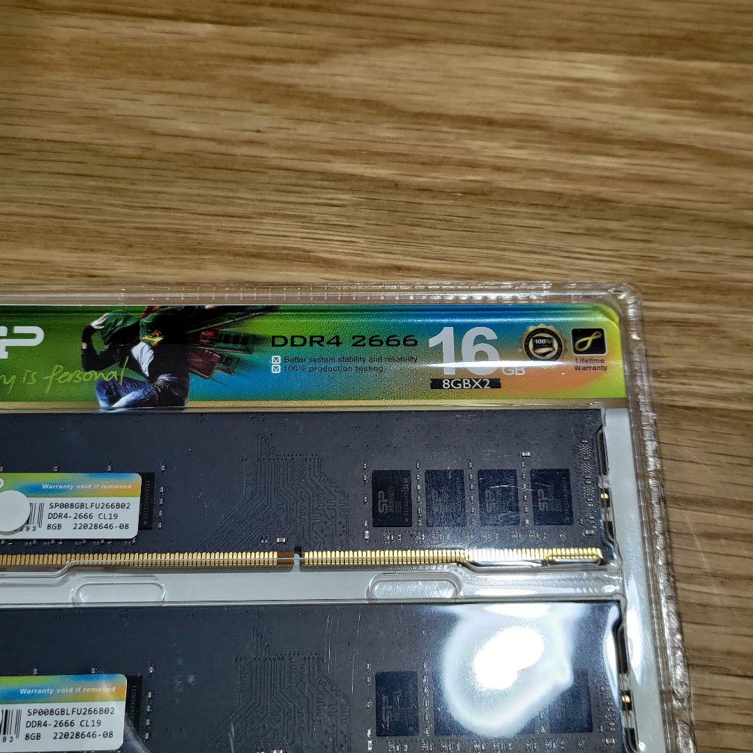 【新品未使用品】シリコンパワー DDR4 2666 16GB (8GB×2)