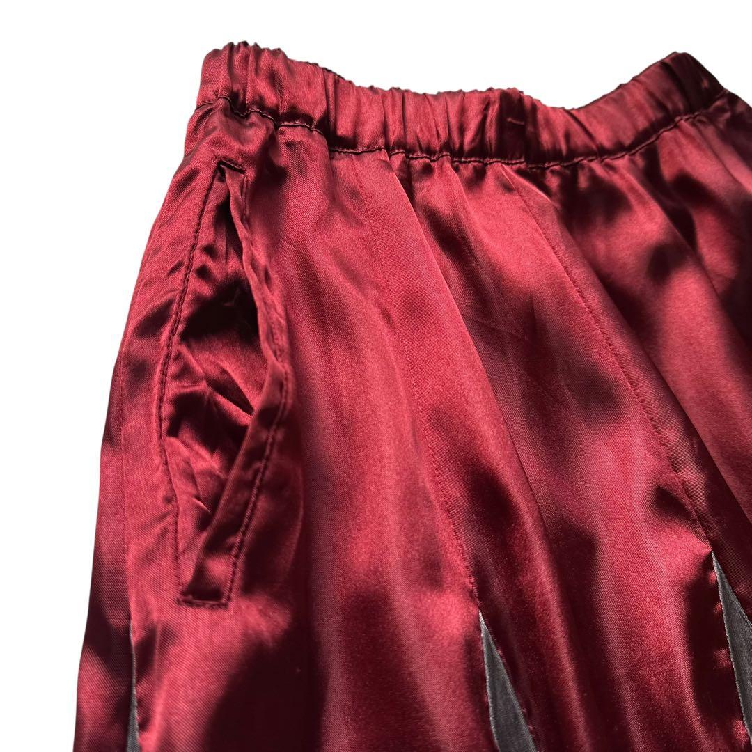 コムデギャルソンコムデギャルソン AD2015 サテン プリーツスカー￼ト