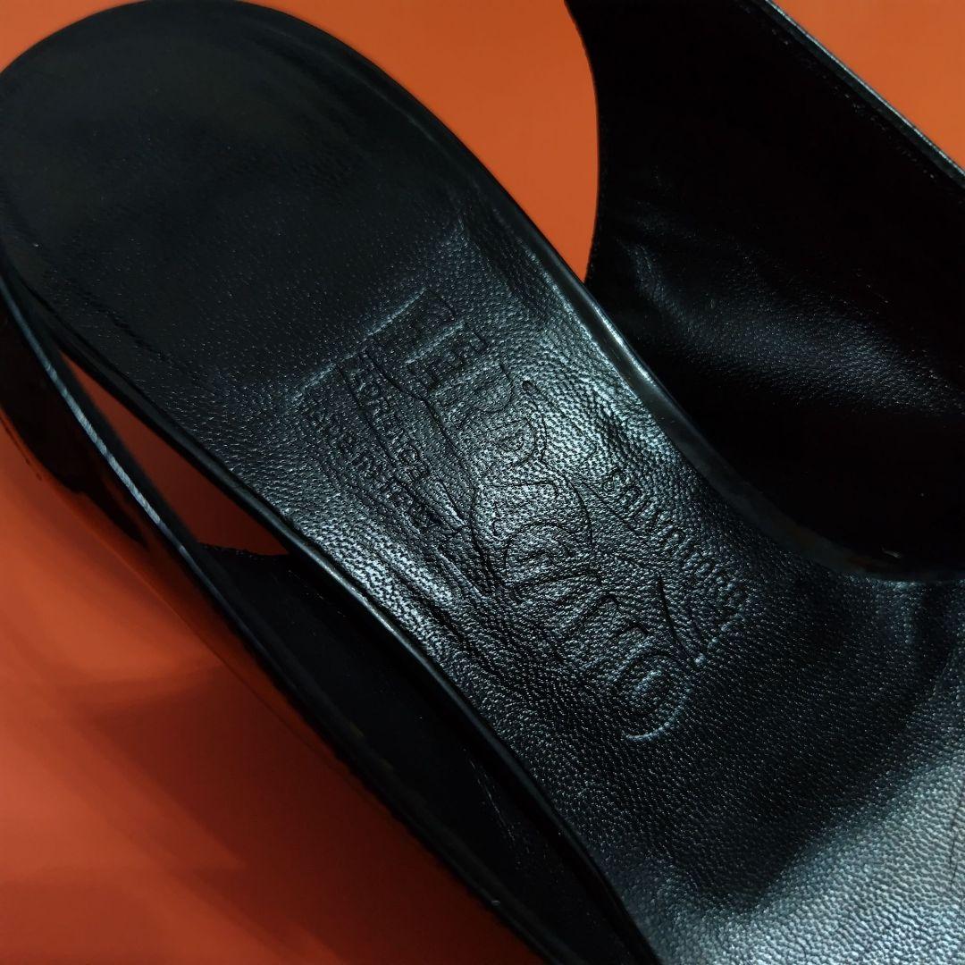 Salvatore Ferragamo エナメル リボン パンプス フェラガモ