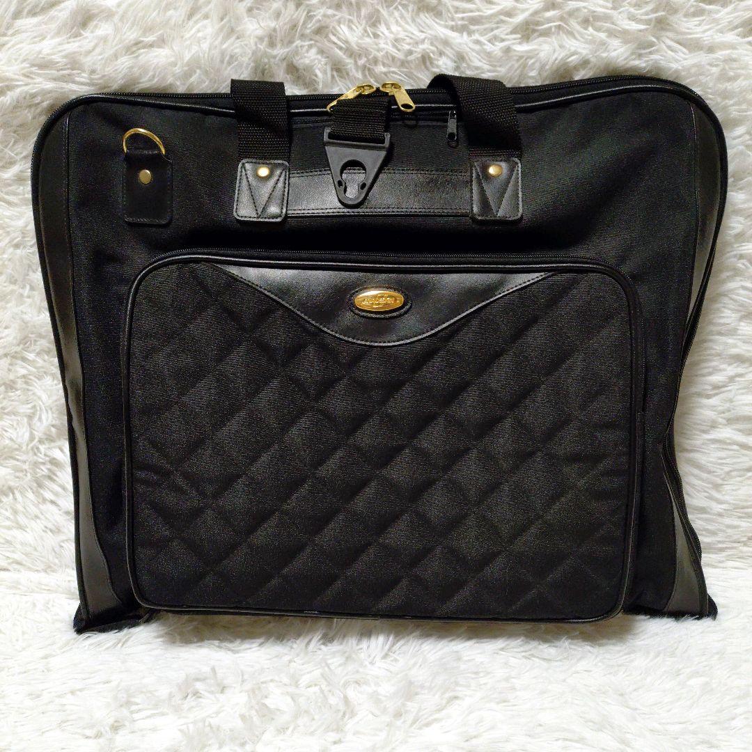 ANADESIGN スーツ入れ ガーメントバッグ ブラック ゴールド 出張