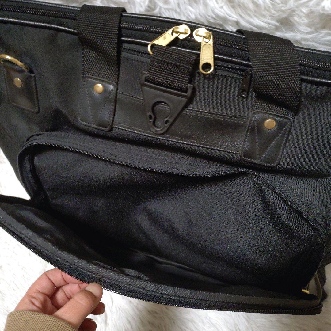 ANADESIGN スーツ入れ ガーメントバッグ ブラック ゴールド 出張